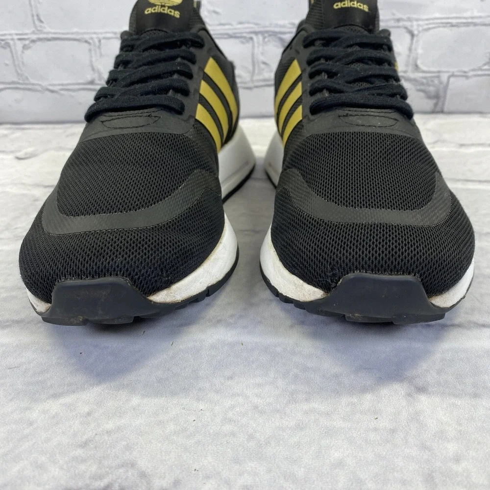 Adidas Originals Multix J Athletic Shoes Men's Size 7 Black Gold Metallic Q47130